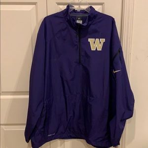 Washington Huskies Coach/Player 1/4 Zip Storm-Fit